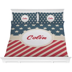 Stars and Stripes Comforter Set - King (Personalized)
