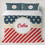 Stars and Stripes Duvet Cover Set - King (Personalized)