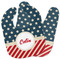 Stars and Stripes Baby Bib w/ Name or Text