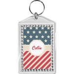 Stars and Stripes Bling Keychain (Personalized)