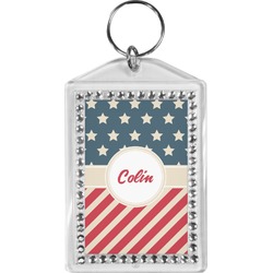 Stars and Stripes Bling Keychain (Personalized)