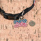 Stars and Stripes Bone Shaped Dog ID Tag - Small - In Context