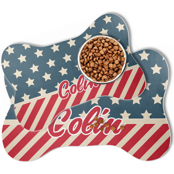 Stars and Stripes Bone Shaped Dog Mats - MAIN