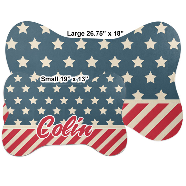 Stars and Stripes Bone Shaped Mat Comparison