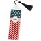Stars and Stripes Bookmark with tassel - Flat