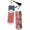 Stars and Stripes Bookmark with tassel - Front and Back