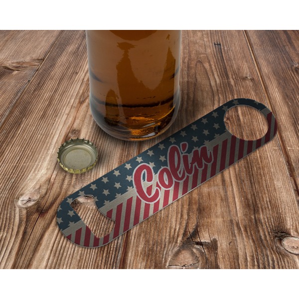 Stars and Stripes Bottle Opener - In Use