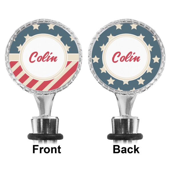Stars and Stripes Bottle Stopper - Front and Back