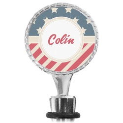 Stars and Stripes Wine Bottle Stopper (Personalized)