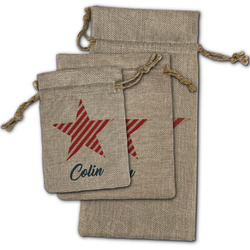 Stars and Stripes Burlap Gift Bag (Personalized)