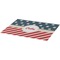 Stars and Stripes Burlap Placemat (Angle View)