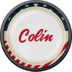 Stars and Stripes Cabinet Knob (Black) (Personalized)