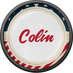 Stars and Stripes Cabinet Knob (Black) (Personalized)