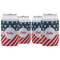 Stars and Stripes Can Cooler (12 oz) - Set of 4 w/ Name or Text