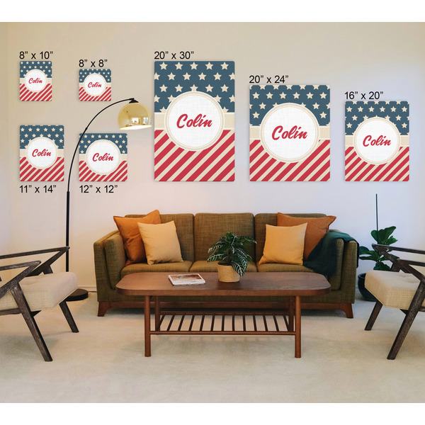 Stars and Stripes Canvas Prints - Multiple Sizes