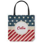 Stars and Stripes Canvas Tote Bag - Medium - 16"x16" (Personalized)