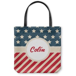 Stars and Stripes Canvas Tote Bag (Personalized)