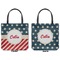 Stars and Stripes Canvas Tote - Front and Back
