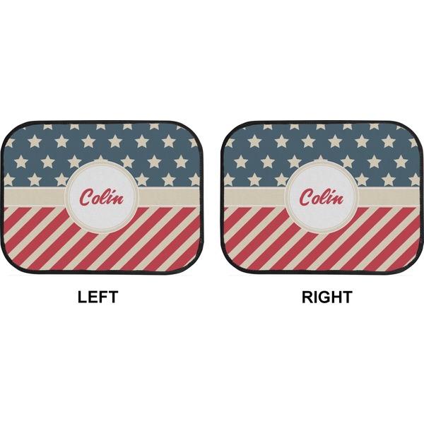 Stars and Stripes Car Floor Mats (Back Seat) (Approval)