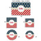 Stars and Stripes Car Magnets - SIZE CHART