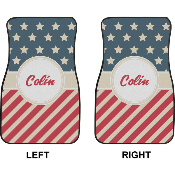 Stars and Stripes Car Mat Front - Approval