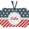 Stars and Stripes Rear View Mirror Ornament (Personalized)