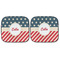 Stars and Stripes Car Sun Shades - FRONT