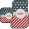 Stars and Stripes Car Floor Mats Set - 2 Front & 2 Back (Personalized)