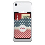 Stars and Stripes 2-in-1 Cell Phone Credit Card Holder & Screen Cleaner (Personalized)
