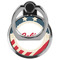 Stars and Stripes Cell Phone Ring Stand & Holder - Front (Collapsed)