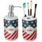 Stars and Stripes Ceramic Bathroom Accessories