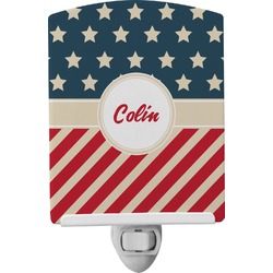 Stars and Stripes Ceramic Night Light (Personalized)