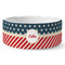 Stars and Stripes Ceramic Dog Bowl - Large (Personalized)