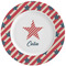 Stars and Stripes Ceramic Dinner Plates (Set of 4) (Personalized)