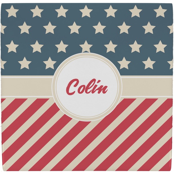 Custom Stars and Stripes Ceramic Tile Hot Pad (Personalized)