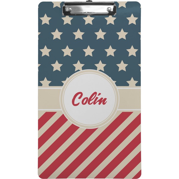 Custom Stars and Stripes Clipboard (Legal Size) (Personalized)