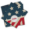 Stars and Stripes Cloth Napkins - Personalized Dinner (PARENT MAIN Set of 4)