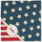 Stars and Stripes Cloth Napkins - Personalized Lunch (Single Full Open)