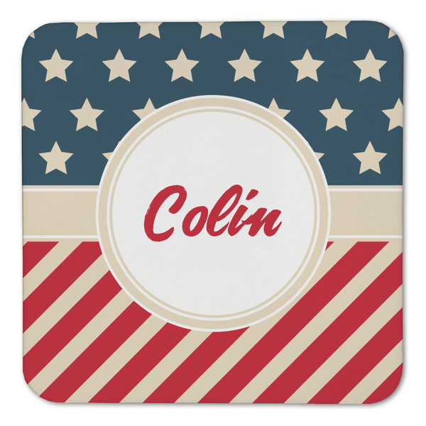 Stars and Stripes Coaster Set - FRONT (one)