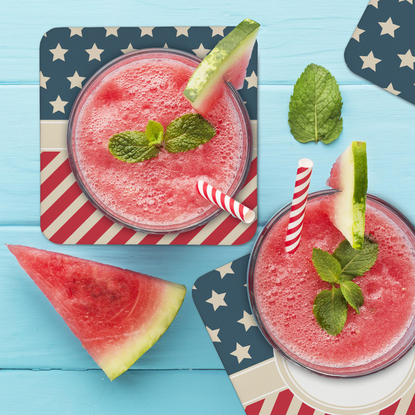 Stars and Stripes Coaster Set - LIFESTYLE