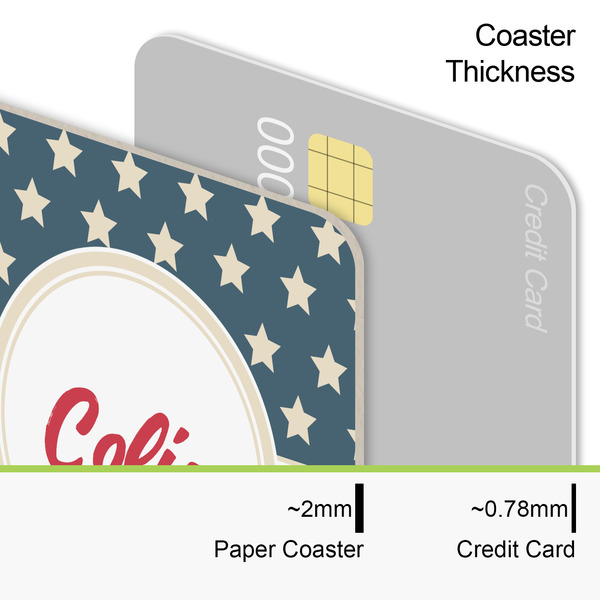 Stars and Stripes Coaster Thickness
