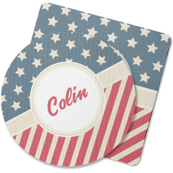 Stars and Stripes Rubber Backed Coaster (Personalized)