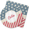 Stars and Stripes Rubber Backed Coaster (Personalized)
