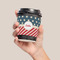 Stars and Stripes Coffee Cup Sleeve - LIFESTYLE