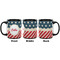 Stars and Stripes Coffee Mug - 11 oz - Black APPROVAL