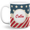 Stars and Stripes Coffee Mug - 11 oz - Full- White