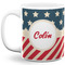 Stars and Stripes 11 Oz Coffee Mug - White (Personalized)
