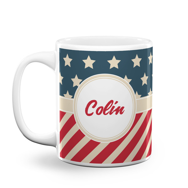 Custom Stars and Stripes Coffee Mug (Personalized)