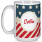 Stars and Stripes Coffee Mug - 15 oz - White Full
