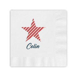 Stars and Stripes Coined Cocktail Napkins (Personalized)